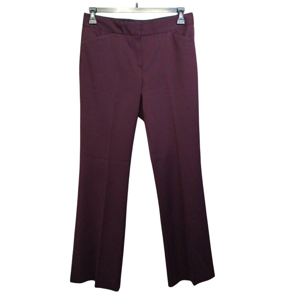 Anne Klein size 6 Burgundy Modern Fit Slim Flare pants